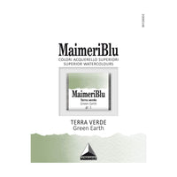 Colori ad acquerello MAIMERI Blu – mezzo godet 1,5 ml – Terra Verde