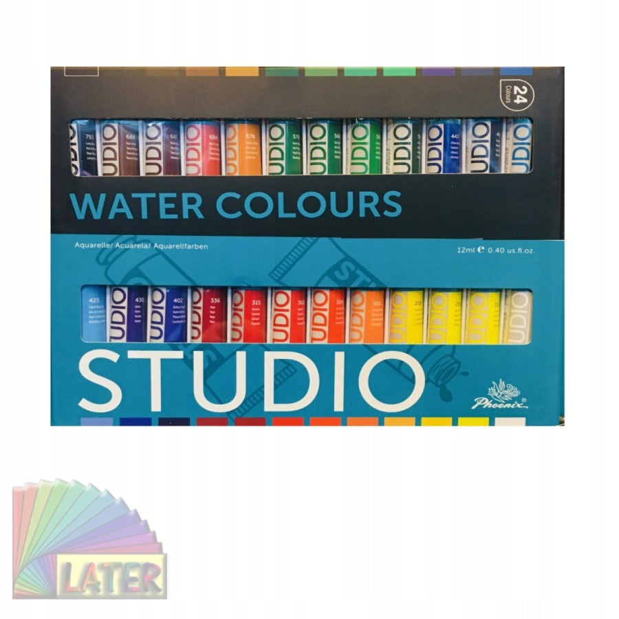Colori ad acquerello Phoenix – set 24 x 12 ml