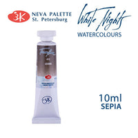 Colori ad acquerello White Nights 10 ml | sceglie tonalità - Seppia