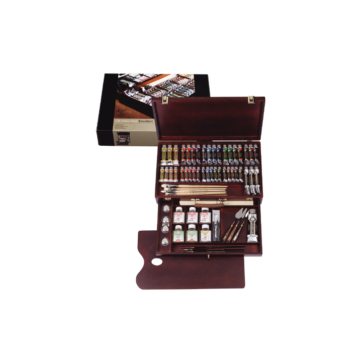Colori ad olio Rembrandt box excellent / 41 colori + accessori