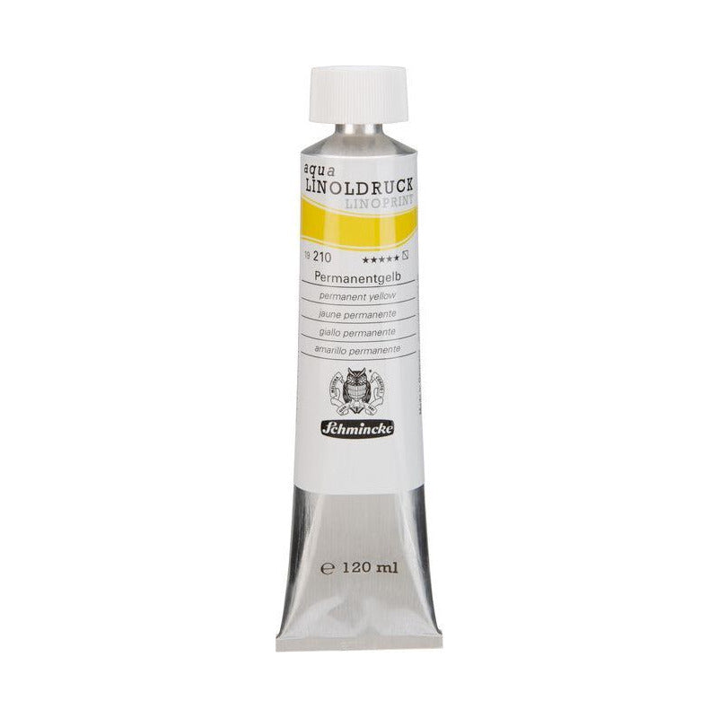 Colori per linoleografia Schmincke aqua-LINOPRINT 120 ml – 210 Giallo permanente