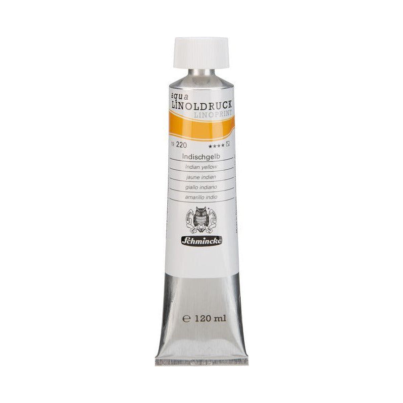 Colori per linoleografia Schmincke aqua-LINOPRINT 120 ml – 220 Giallo indiano