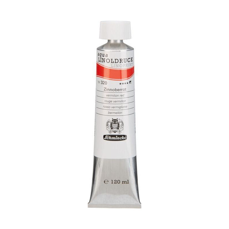 Colori per linoleografia Schmincke aqua-LINOPRINT 120 ml – 320 Rosso vermiglione