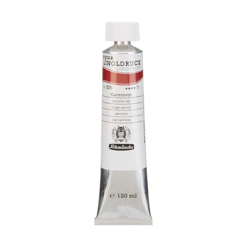 Colori per linoleografia Schmincke aqua-LINOPRINT 120 ml – 325 Rosso carminio