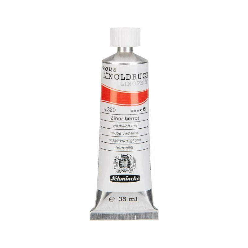 Colori per linoleografia Schmincke aqua-LINOPRINT 35 ml – 320 Rosso vermiglione