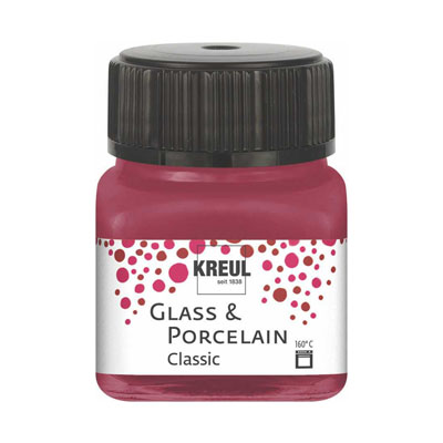 Colori per porcellana HOBBY Line Porcelain Brillant 160° C | varie sfumature - Rosso granato
