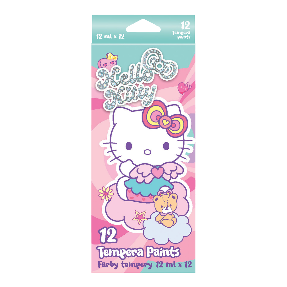 Colorino tempere Hello Kitty in tubetto, 12 colori