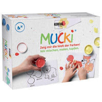 Conf. dei colori a dita MUCKI - Mescoliamo - coloriamo - picchiettiamo