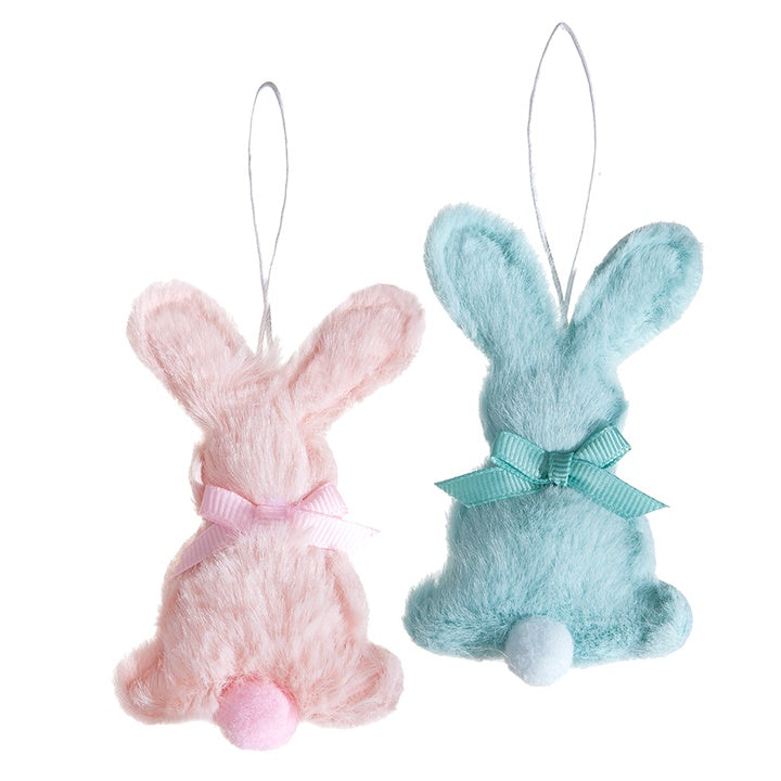 Coniglietto di pelliccia 9 cm - set da 2 pezzi | diversi colori