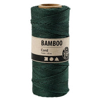Corda di bambù intrecciata - 65 m | vari colori - verde