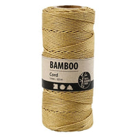 Corda di bambù intrecciata - 65 m | vari colori - oro