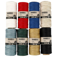 Corda di bambù intrecciata - 65 m | vari colori
