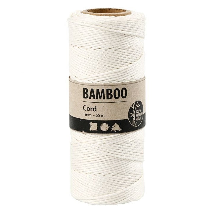 Corda di bambù intrecciata - 65 m | vari colori