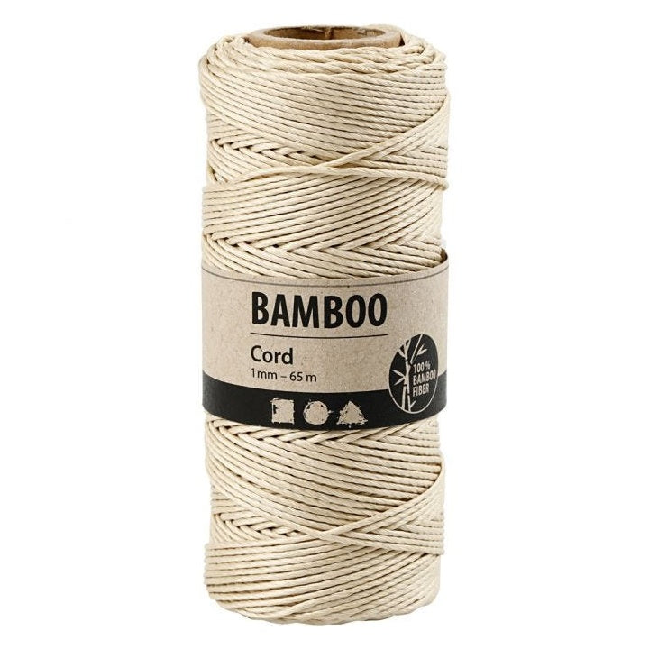 Corda di bambù intrecciata - 65 m | vari colori