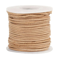 Cordoncino in pelle naturale 1 mm x 10 m