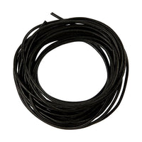 Cordoncino in pelle nera 2 mm x 4 m