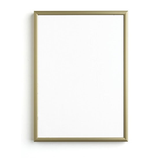Cornice in metallo oro con plexiglas | varie misure