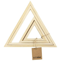 Cornici creative in bambù - Triangoli per ricamo e progetti artistici