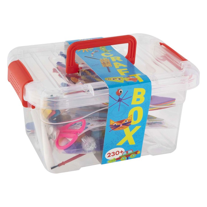 Craft Box 230+ pezzi CRAFT KIT in scatola di conservazione