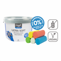 Creall pasta da modellare Ultra soft, 5 g, vasetto, colori assortiti – × 220