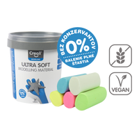 Creall pasta da modellare Ultra soft, 5 g, vasetto, colori assortiti – × 60 pastello