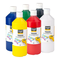 Creall set di colori trasparenti Trans, 6 × 500 ml