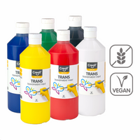 Creall set di colori trasparenti Trans, 6 × 500 ml