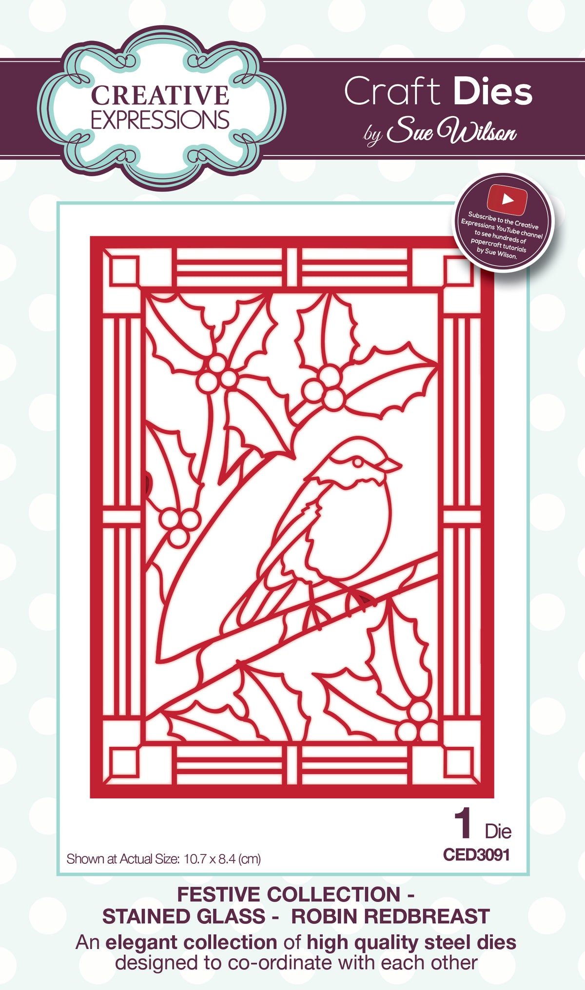 Fustella in metallo da taglio ed embossing CREATIVE EXPRESSIONS Uccello alla finestra 1 pz