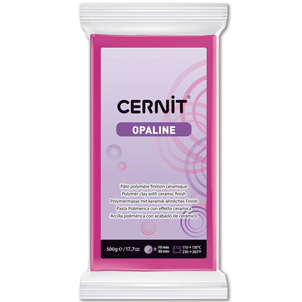 CERNIT Argilla polimerica opalina 500 g – Magenta
