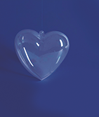 Cuore in acrilico Pentart 16 cm