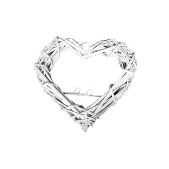 Cuore lavorato a maglia con ganci in metallo | scegli una dimensione