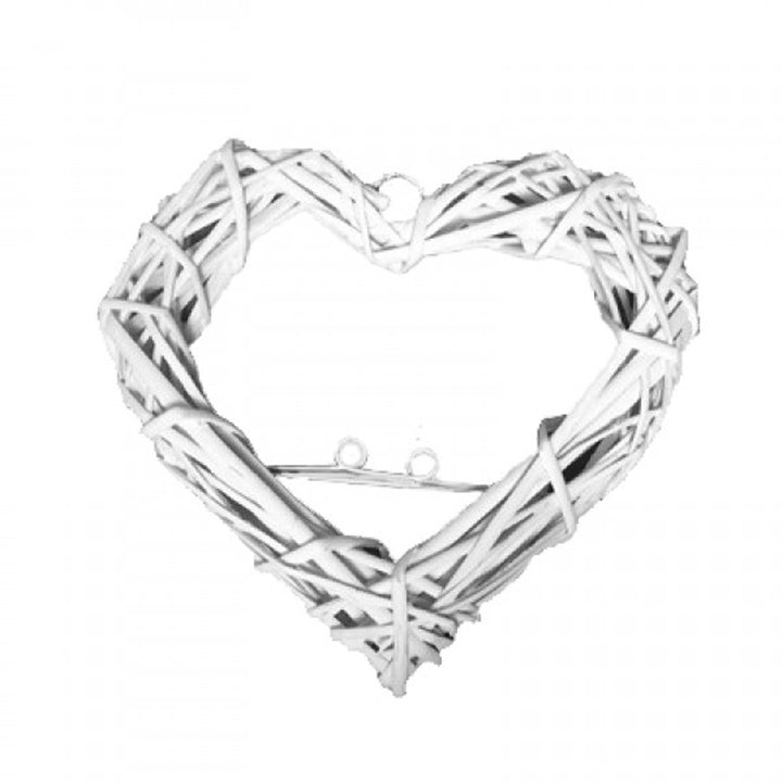 Cuore lavorato a maglia con ganci in metallo | scegli una dimensione
