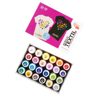CUORE ROSA TALENT Set di colori acrilici per tessuti 24x20 ml