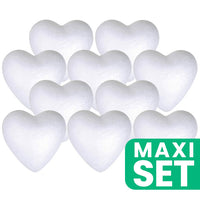 Cuori in polistirolo da 5 cm - Set di 10 pezzi
