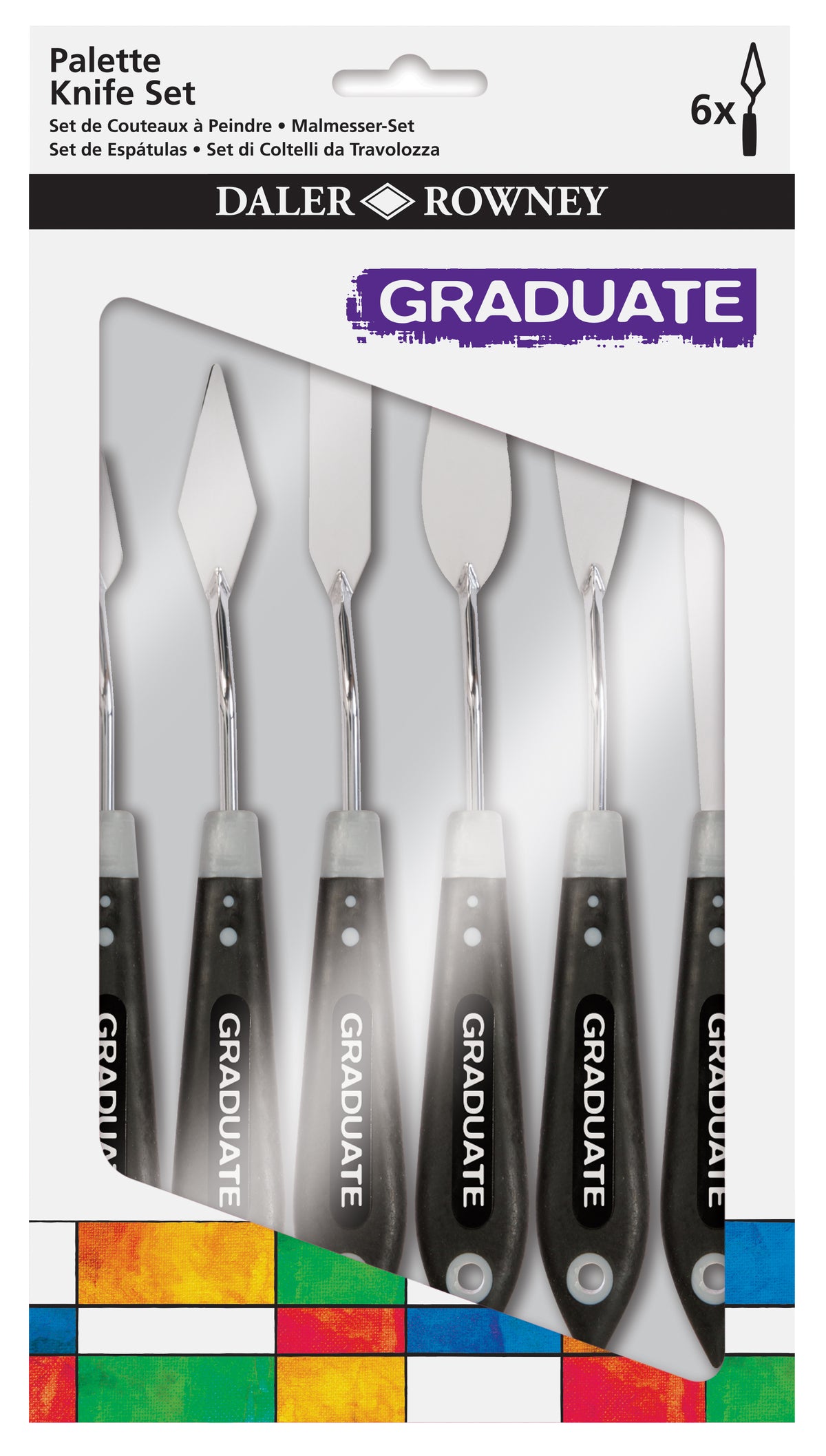 DALER ROWNEY Graduate set di spatole per pittura 6 pz