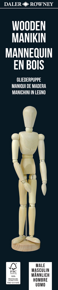Manichino in legno ragazzo DALER ROWNEY 30 cm