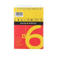 DALER ROWNEY D&R Red & Yellow blocco da disegno A6 150 g 25 fg collato