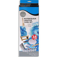 DALER ROWNEY Simply set di colori ad acquerello con accessori – 38 pz