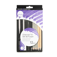 DALER ROWNEY D&R Simply set matite e carboncini 12 pz