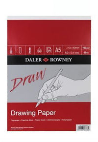 Daler-Rowney Medium Grain blocco da disegno 160 g/m² 50 fogli A5 incollato