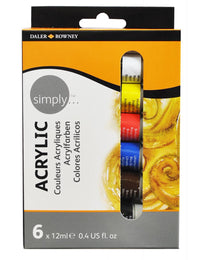 Daler-Rowney - set acrilico 6 x 12ml