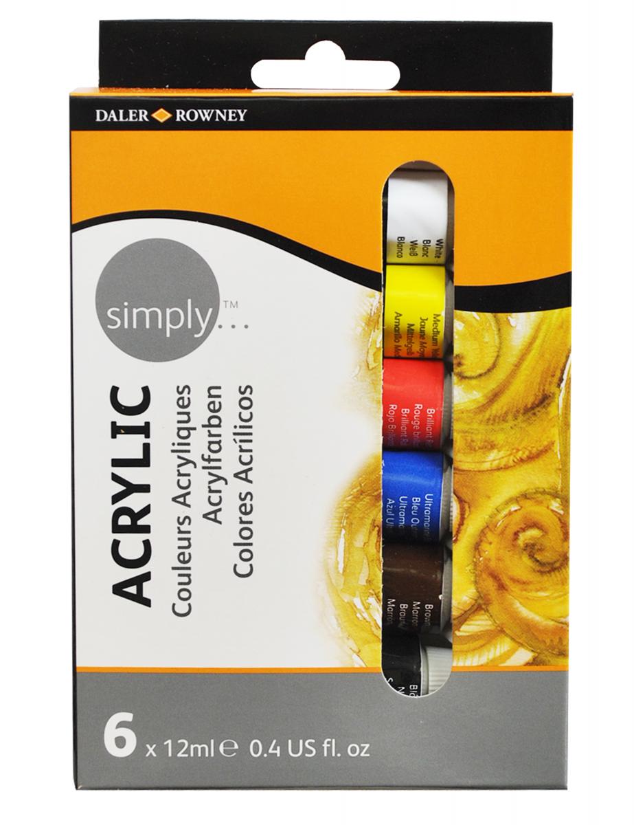 Daler-Rowney - set acrilico 6 x 12ml