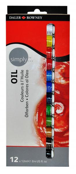 Daler- Rowney - SIMPLY set dei colori ad olio 12 x 12ml