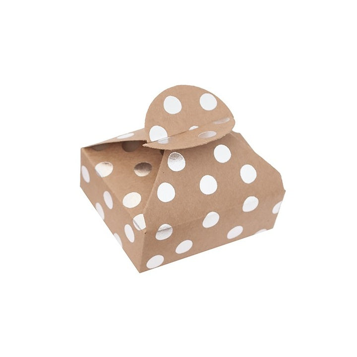 Scatole regalo con motivo argento – Puntini