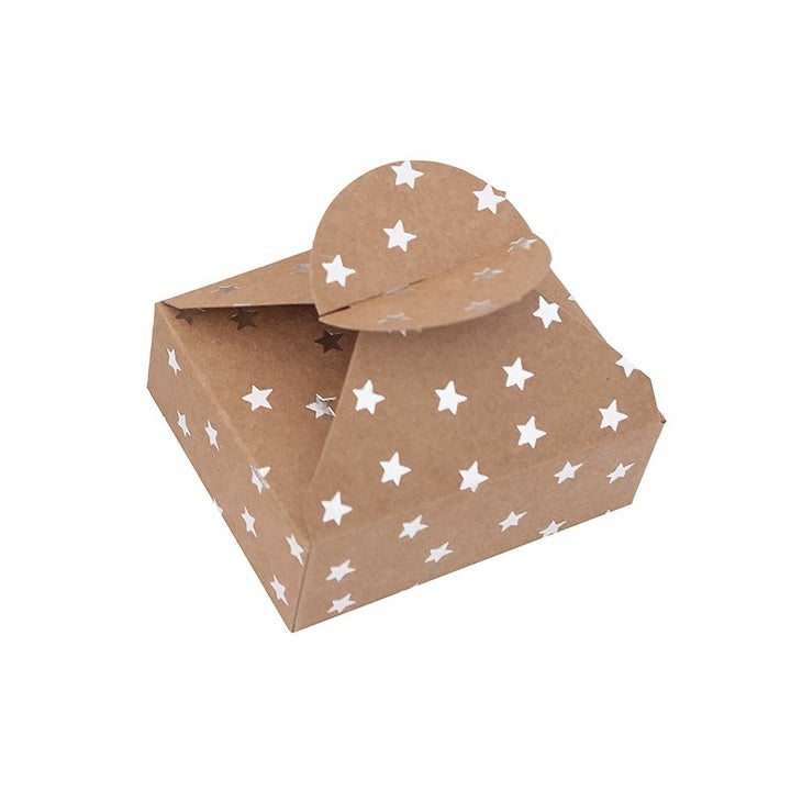 Scatole regalo con motivo argento – Stelle
