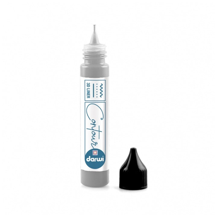 DARWI contorno vetro colorato 30 ml – argento