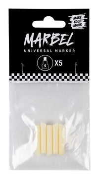 Punte di ricambio per pennarelli DARWI Marbel 6 mm – 5 pz