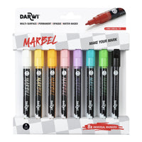 DARWI Marbel set di pennarelli acrilici 2 mm Light