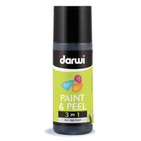 Colore per vetro pelabile DARWI Paint & Peel 3in1 80 ml – nero