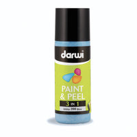 Colore per vetro pelabile DARWI Paint & Peel 3in1 80 ml – blu glitter
